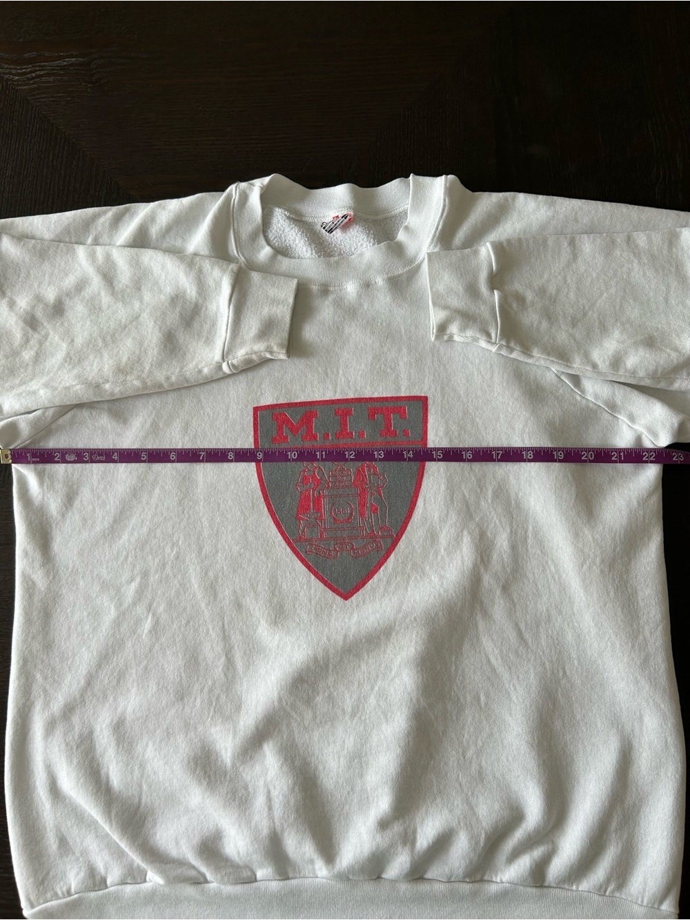 VTG 80’s M.I.T SWEATSHIRT SIZE XL - Picture 7 of 8